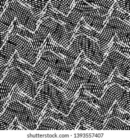 Black and white grunge stripe line vector background. Abstract halftone illustration background. Grunge grid background pattern