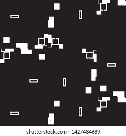 Black and white grunge stripe line vector background. Abstract halftone illustration background. Grunge grid background pattern