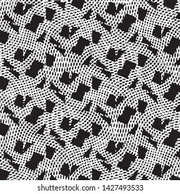 Black and white grunge stripe line vector background. Abstract halftone illustration background. Grunge grid background pattern