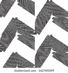 Black and white grunge stripe line vector background. Abstract halftone illustration background. Grunge grid background pattern