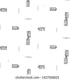 Black and white grunge stripe line vector background. Abstract halftone illustration background. Grunge grid background pattern