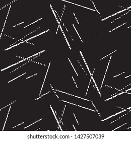 Black and white grunge stripe line vector background. Abstract halftone illustration background. Grunge grid background pattern