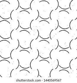Black and white grunge stripe line vector background. Abstract halftone illustration background. Grunge grid background pattern