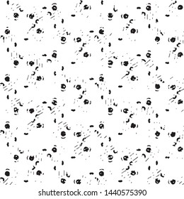 Black and white grunge stripe line vector background. Abstract halftone illustration background. Grunge grid background pattern