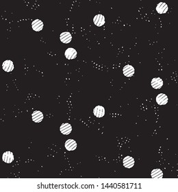 Black and white grunge stripe line vector background. Abstract halftone illustration background. Grunge grid background pattern