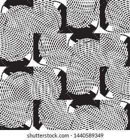 Black and white grunge stripe line vector background. Abstract halftone illustration background. Grunge grid background pattern
