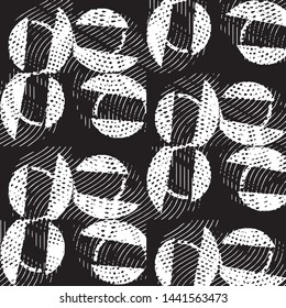 Black and white grunge stripe line vector background. Abstract halftone illustration background. Grunge grid background pattern