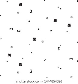 Black and white grunge stripe line vector background. Abstract halftone illustration background. Grunge grid background pattern