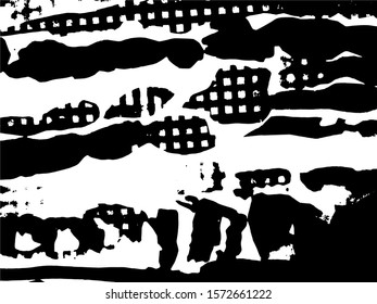 Black and white grunge stripe line background. Abstract halftone illustration background. Grunge grid background pattern 