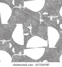 Black and white grunge stripe line vector background. Abstract halftone illustration background.Spotted grunge grid background pattern