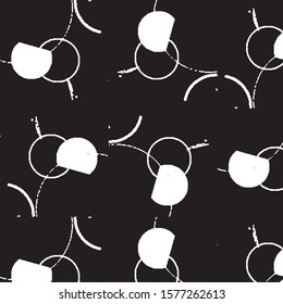 Black and white grunge stripe line vector background. Abstract halftone illustration background.Spotted grunge grid background pattern