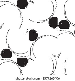 Black and white grunge stripe line vector background. Abstract halftone illustration background.Spotted grunge grid background pattern