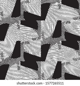 Black and white grunge stripe line vector background. Abstract halftone illustration background.Spotted grunge grid background pattern