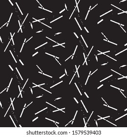 Black and white grunge stripe line vector background. Abstract halftone illustration background. Grunge grid background pattern