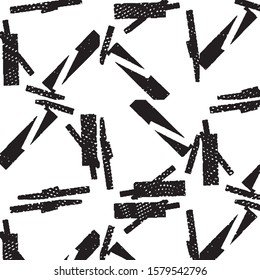 Black and white grunge stripe line vector background. Abstract halftone illustration background. Grunge grid background pattern