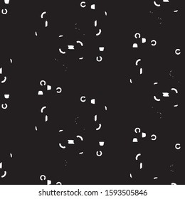 Black and white grunge stripe line vector background. Abstract halftone illustration background. Grunge grid background pattern