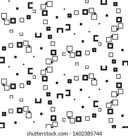 Black and white grunge stripe line vector background. Abstract halftone illustration background. Grunge grid background pattern