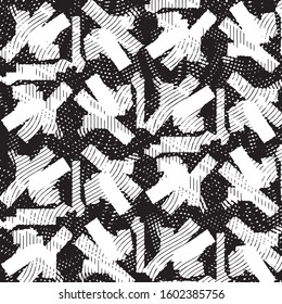Black and white grunge stripe line vector background. Abstract halftone illustration background. Grunge grid background pattern