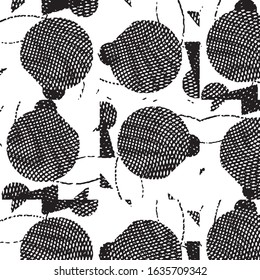 Black and white grunge stripe line vector background. Abstract halftone illustration background. Grunge grid background pattern