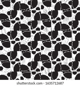 Black and white grunge stripe line vector background. Abstract halftone illustration background. Grunge grid background pattern
