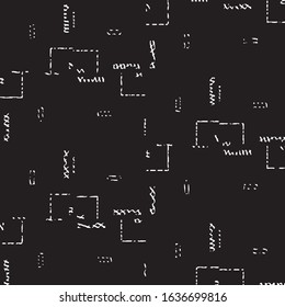 Black and white grunge stripe line vector background. Abstract halftone illustration background. Grunge grid background pattern