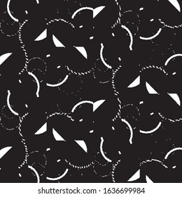 Black and white grunge stripe line vector background. Abstract halftone illustration background. Grunge grid background pattern