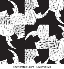 Black and white grunge stripe line vector background. Abstract halftone illustration background. Grunge grid background pattern