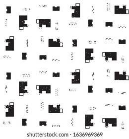 Black and white grunge stripe line vector background. Abstract halftone illustration background. Grunge grid background pattern