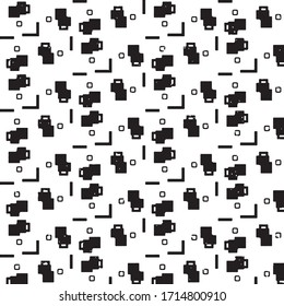 Black and white grunge stripe line vector background. Abstract halftone illustration background. Grunge grid background pattern
