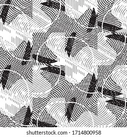 Black and white grunge stripe line vector background. Abstract halftone illustration background. Grunge grid background pattern
