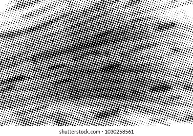 Black and white grunge texture. Abstract halftone background. Vector pattern