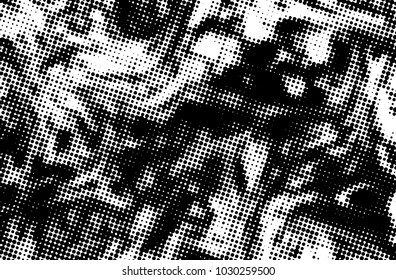 Black and white grunge texture. Abstract halftone background. Vector pattern