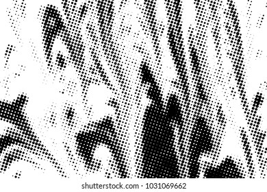 Black and white grunge texture. Abstract halftone background. Vector pattern.