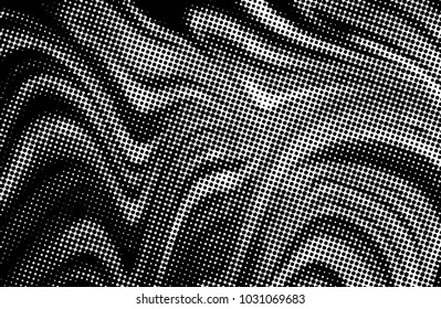 Black and white grunge texture. Abstract halftone background. Vector pattern.