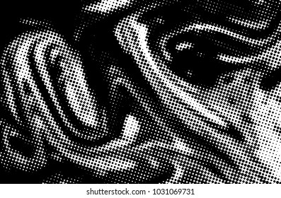 Black and white grunge texture. Abstract halftone background. Vector pattern.