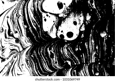 Black and white grunge texture. Abstract halftone background. Vector pattern.