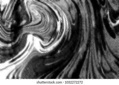 Black and white grunge texture. Abstract halftone background. Vector pattern.