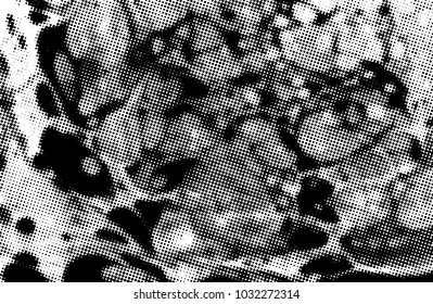 Black and white grunge texture. Abstract halftone background. Vector pattern.