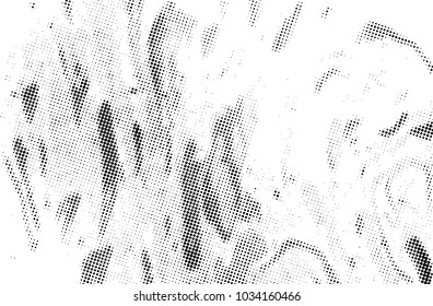 Black and white grunge texture. Abstract halftone background. Vector pattern.