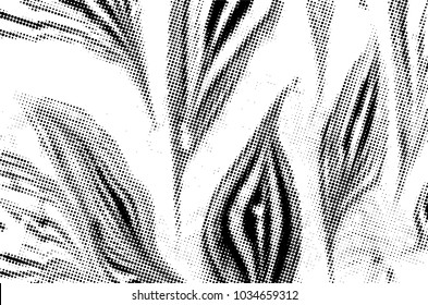 Black and white grunge texture. Abstract halftone background. Vector pattern.