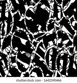 Black and white grunge texture. Abstract monochrome background