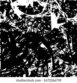 Black and white grunge texture. Abstract ink template