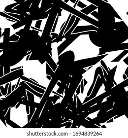 Textura de grano negro y blanco. Resumen de fondo sin fisuras. Patrón monocromo de manchas de tinta