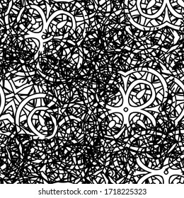 Textura de grano negro y blanco.Resumen de fondo sin fisuras. Patrón monocromo de manchas de tinta