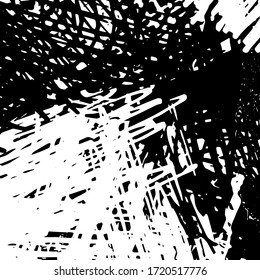 Schwarz-Weiß-Grunge-Textur. Abstrakter einfarbiger Hintergrund