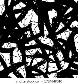 Black and white grunge texture. Abstract monochrome background