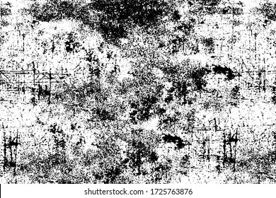 Black and white grunge texture. Abstract monochrome background