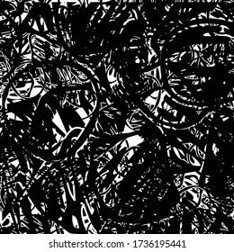 Black and white grunge texture. Abstract ink template