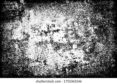 Black and white grunge texture. Abstract monochrome background