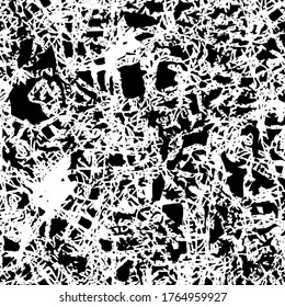 Black and white grunge texture. Abstract ink template
